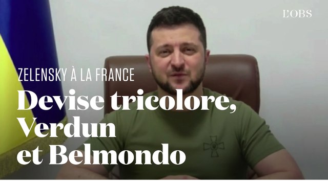 Volodymyr Zelensky a fait référence à des temps forts de l'histoire de France devant le Parlement