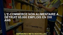 Le e-commerce non alimentaire détruit 85 000 emplois en une décennie
