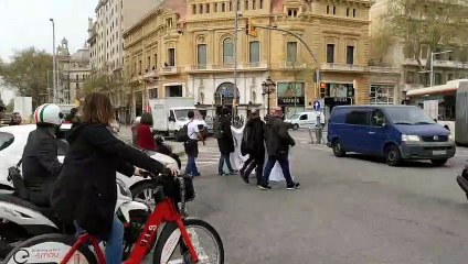 Ima´genes previas a la manifestación de profesores