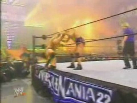 WWE Wrestlemania 22 Kurt Angle-Rey Mysterio-Randy Orton