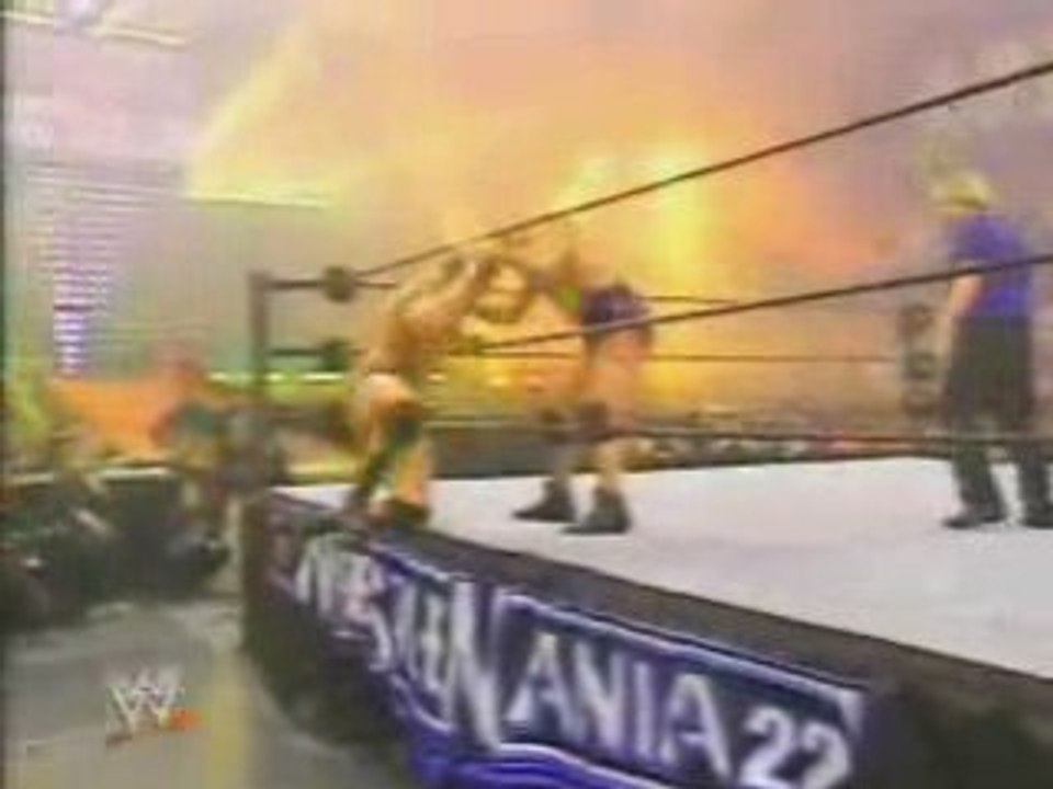 WWE Wrestlemania 22 Kurt Angle-Rey Mysterio-Randy Orton