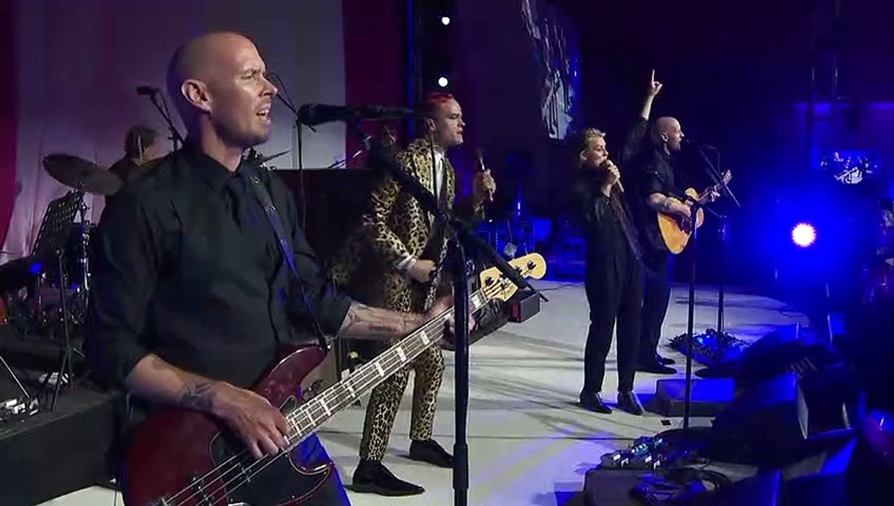 Brandi Carlile and Jake Wesley Rogers live at 30th annual Elton John Aids Foundation Academy Awards Viewing Party