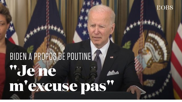 Joe Biden persiste à souhaiter le départ de Vladimir Poutine