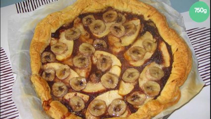 Tarte chocolat pomme banane