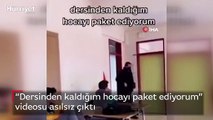 “Dersinden kaldığım hocayı paket ediyorum” videosu asılsız çıktı