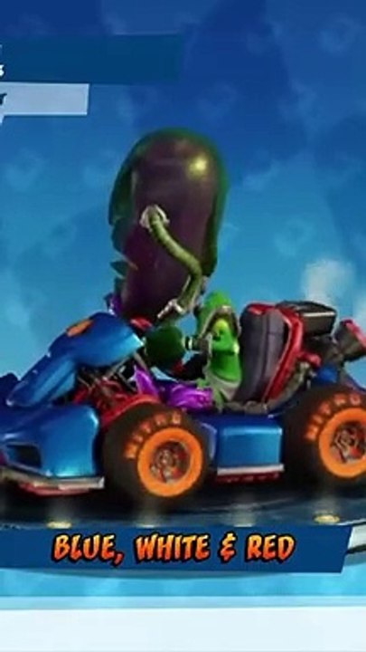 Blue, White & Red Paint Job Showcase - Crash Team Racing Nitro-Fueled