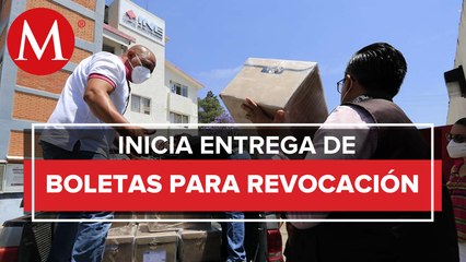 En Oaxaca entregan papelería y boletas para la revocación de mandato