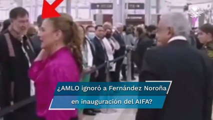 Tras video viral, Fernández Noroña aclara si AMLO lo ignoró en inauguración del AIFA