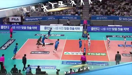 [스포츠영상] 봄 배구 확정하는 우리카드 나경복의 스파이크