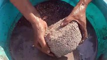 Gritty Concrete Sand Cement Water Crumble Messy Cr: Sandy Clay ASMR❤