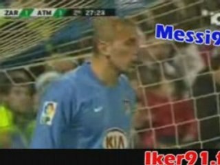2-1 Milito (s.p) Real Saragosse vs Atletico Madrid