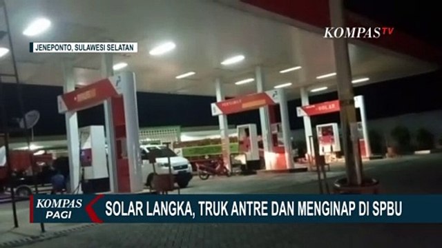 Demi Dapat Solar, Antrean Truk Menumpuk dan Terpaksa Menginap di SPBU