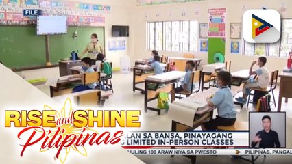 Higit 10-K paaralan sa bansa, pinayagang magsagawa ng limited in-person classes