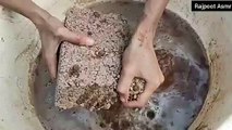 Super Gritty Stoney Red Dirt Sand Cement Dry Water Crumbles Cr: Rajpoot ASMR