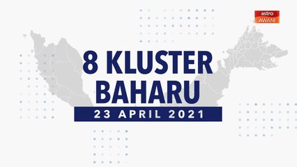 [INFOGRAFIK] 8 kluster baharu COVID-19 (23 April 2021)