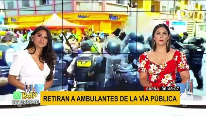Breña: ambulantes y fiscalizadores se enfrentaron en operativo de desalojo en la vía pública