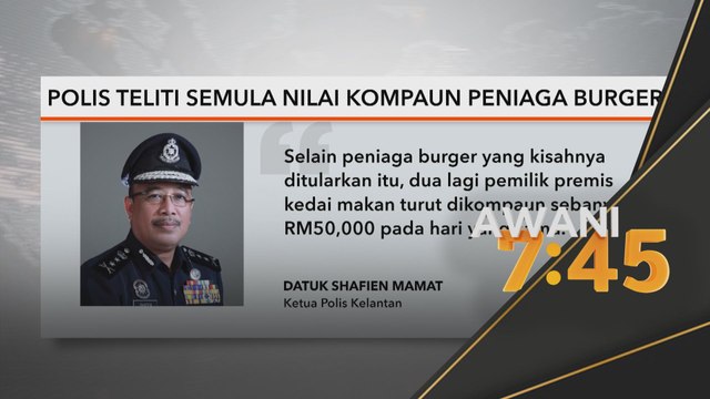 SOP PKP | Polis teliti semula nilai kompaun peniaga burger