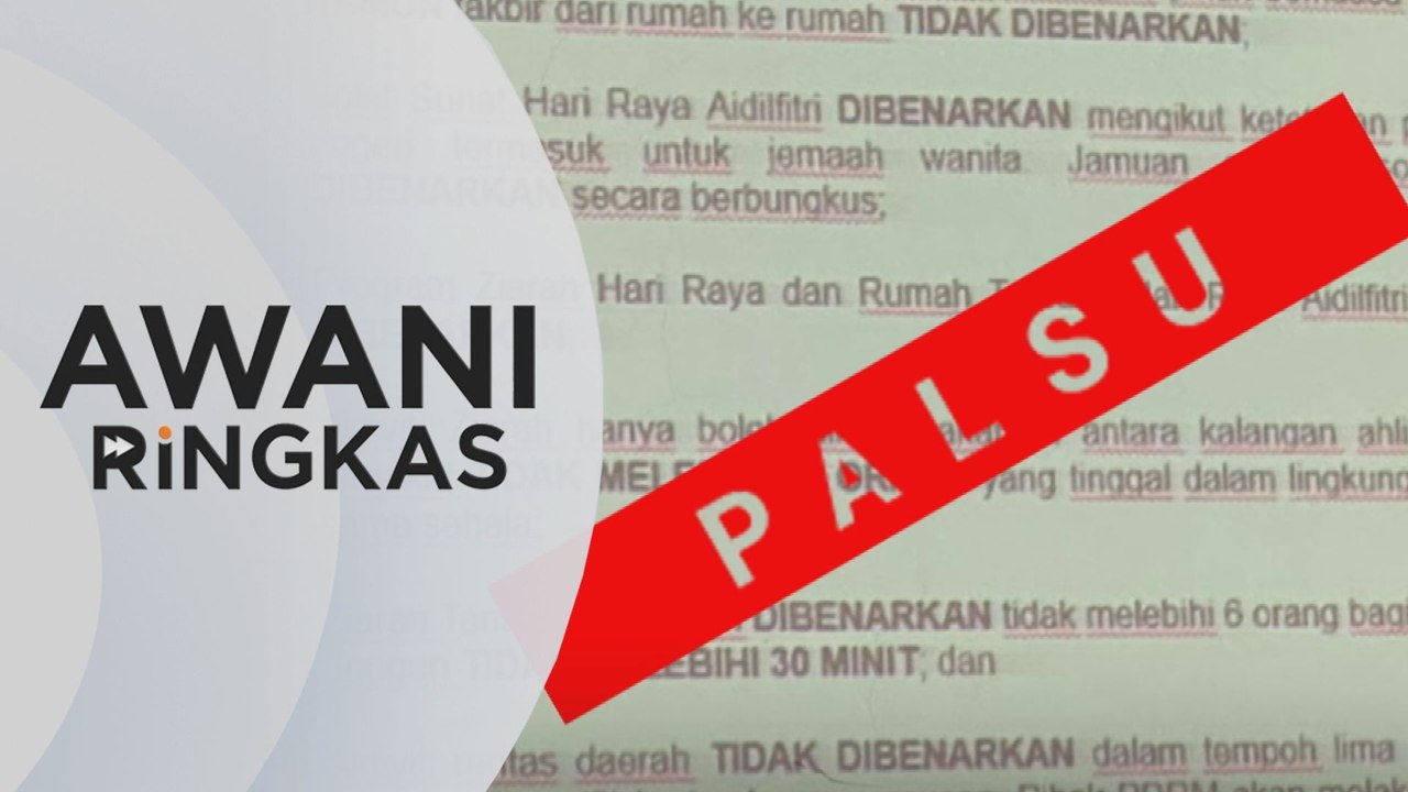 AWANI Ringkas: SOP Aidilfitri tular palsu - Ismail Sabri | COVID-19: 2,733 kes baharu