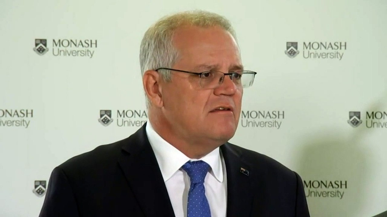 Prime Minister Scott Morrison announces the Moderna deal has been signed
