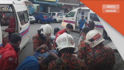 Alat Pemadam Api Meletup | Tiga cedera, seorang hampir putus kaki