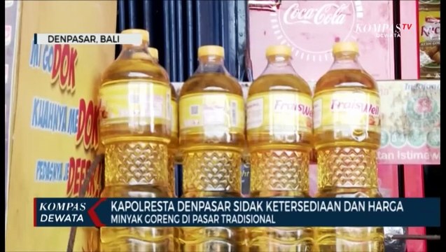 Kapolresta Denpasar Sidak Minyak Goreng di Pasar Tradisional