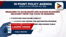 Pagpapatibay ni Pres. Duterte sa 10-point Policy Agenda, makatutulong umano sa pagbangon ng bansa sa COVID-19 pandemic
