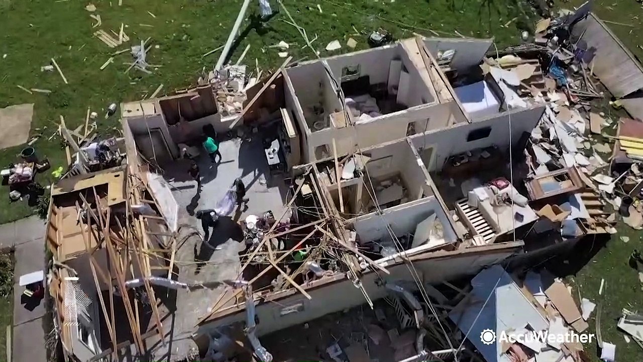 Tornado leaves community devastated by Hurricane Katrina rebuilding once again