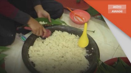 Rezeki Ramadan | Tapai Pulut Daun Getah pemanis mulut disukai ramai