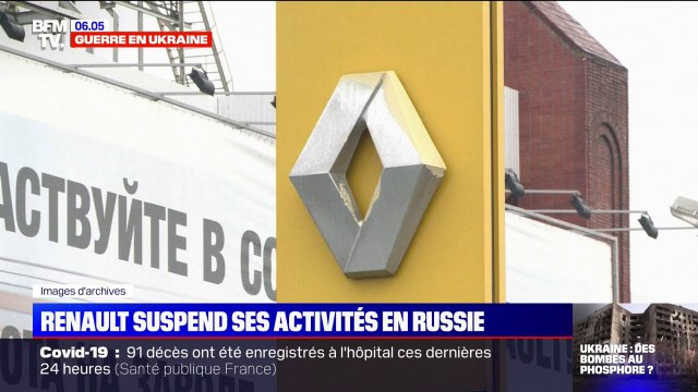 Guerre en Ukraine: sous pression, Renault suspend ses activités en Russie