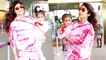 Cuteness Alert! Shilpa Shetty & Her Daughter Wear Matching Outfits At Airport
