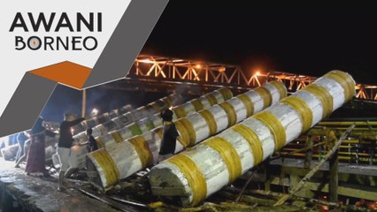 Lebaran kalimantan | Perang meriam karbit penyeri malam raya