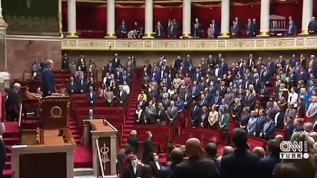 Ukrayna liderini alkış yağmuruna tuttular