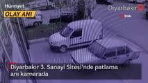 Diyarbakır 3. Sanayi Sitesi'nde patlama anı kamerada