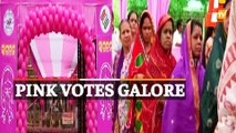 Odisha ULB Polls | Women Arrive At ‘Pink Booths’ To Cast Their Votes