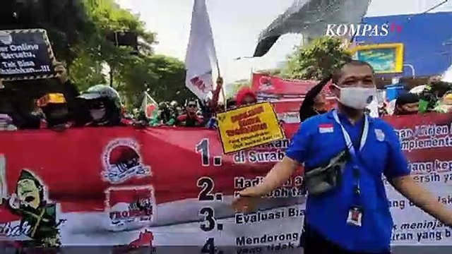 Ribuan Driver Ojol Gelar Aksi, Tuntut Pemerintah dan Aplikator Atur Ulang Tarif Ojol