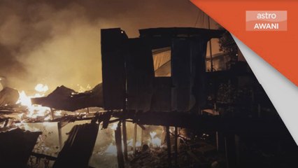 Kebakaran | 30 rumah musnah terbakar di Kampung Meruntum
