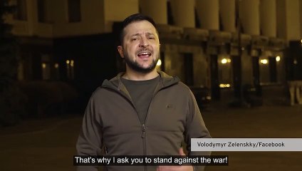 Volodymyr Zelenskky addresses Ukraine, Europe and Russia on month since invasion