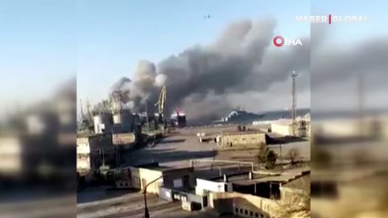 Son dakika! Ukrayna'da Rus kontrolündeki Berdyansk'ta limanda büyük patlama