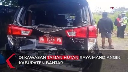 Tabrakan Beruntun Mobil Rombongan Kementerian KLHK di Banjarbaru!