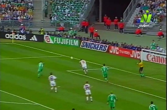 الشوط الاول مباراة الدنمارك و نيجيريا 4-1 ثمن نهئي كاس العالم 1998