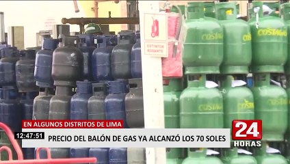 Gas por las nubes: precios del balón de 10 kilos oscilan entre 47 y 70 soles
