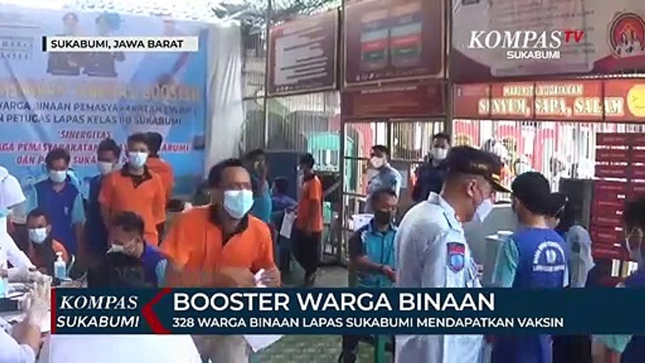 328 Warga Binaan Lapas Sukabumi Mendapatkan Vaksin