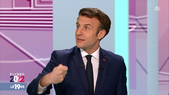 Emmanuel Macron dans Le 19.45 de M6 hier