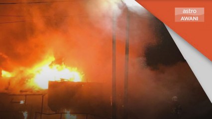 Kebakaran | Tujuh kedai sederet di Menglembu musnah terbakar
