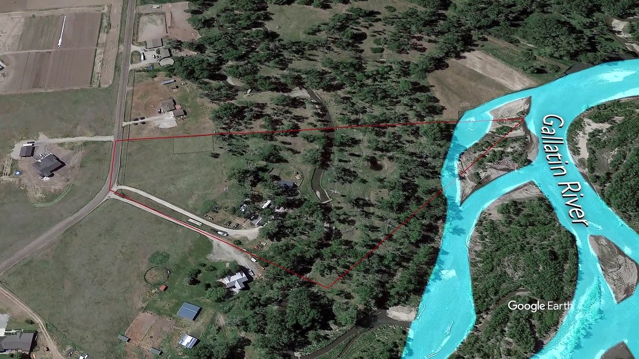 Satellite Mapping along the Gallatin River | 1689 Stagecaoch Trail Road | Bozeman, Montana
