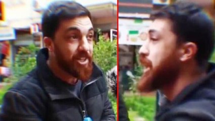 Sokak röportajında Cumhurbaşkanı Erdoğan'a hakaret eden şahıs tutuklandı