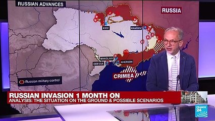 Russian invasion 1 month on: Situation on the ground & possible scenarios