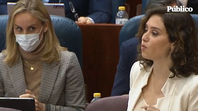 La reacción de una diputada en la Asamblea de Madrid al lapsus de Ayuso con su Gobierno de coalición con Vox