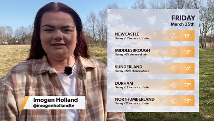 Daily Weather Report for the North East 24 March