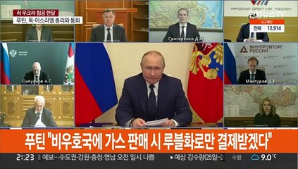 푸틴 "가스 대금 루블로 내라"…독일 "계약 위반"